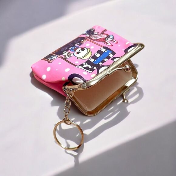 🤯5/$20🤯 Pink Labubu Coin Purse Keychain FLASH SALE - Picture 2 of 2